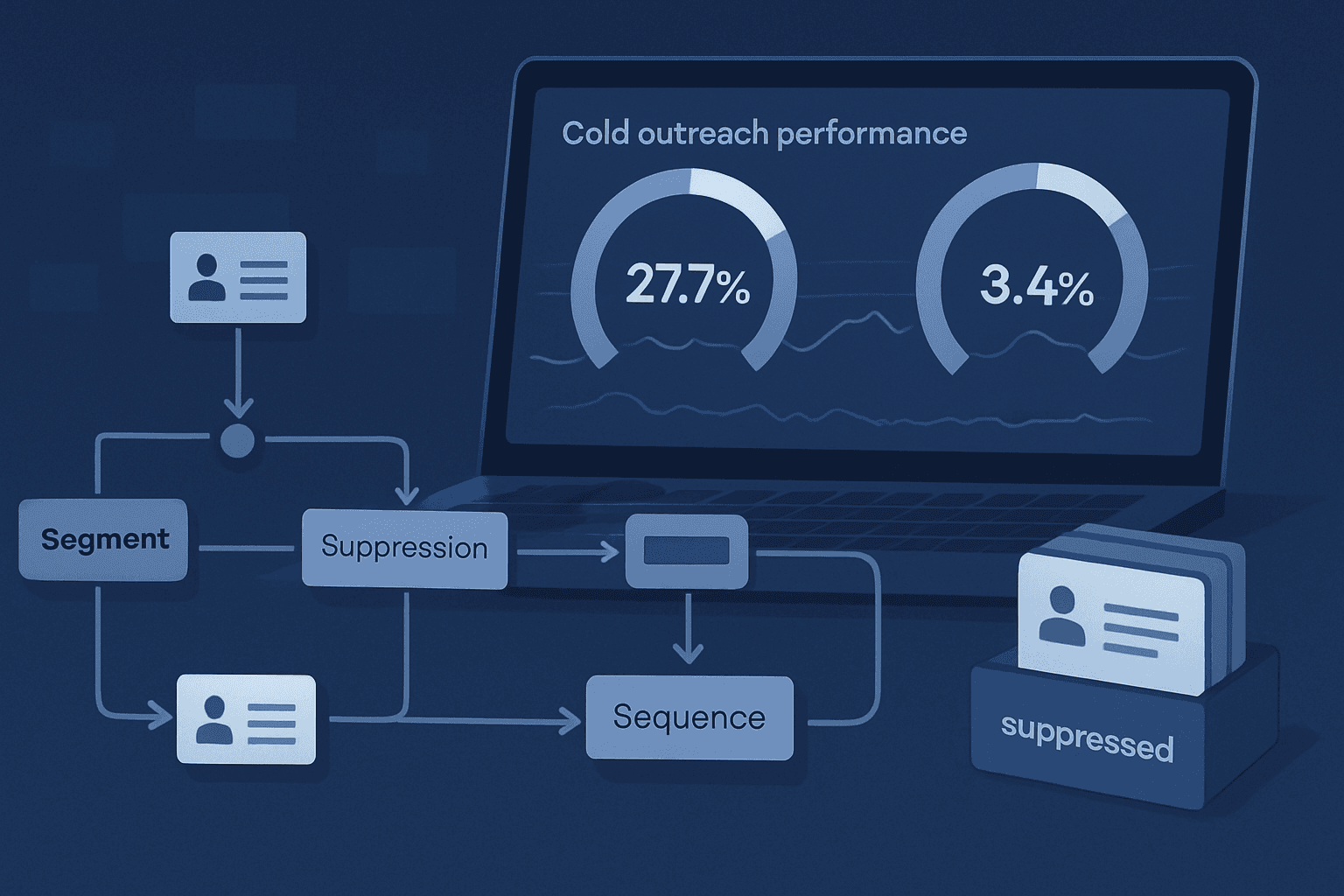 Cold Email Benchmarks 2026: What 27.7% Opens and 3.43% Replies Mean for Your CRM Workflows - Chronic Digital Blog