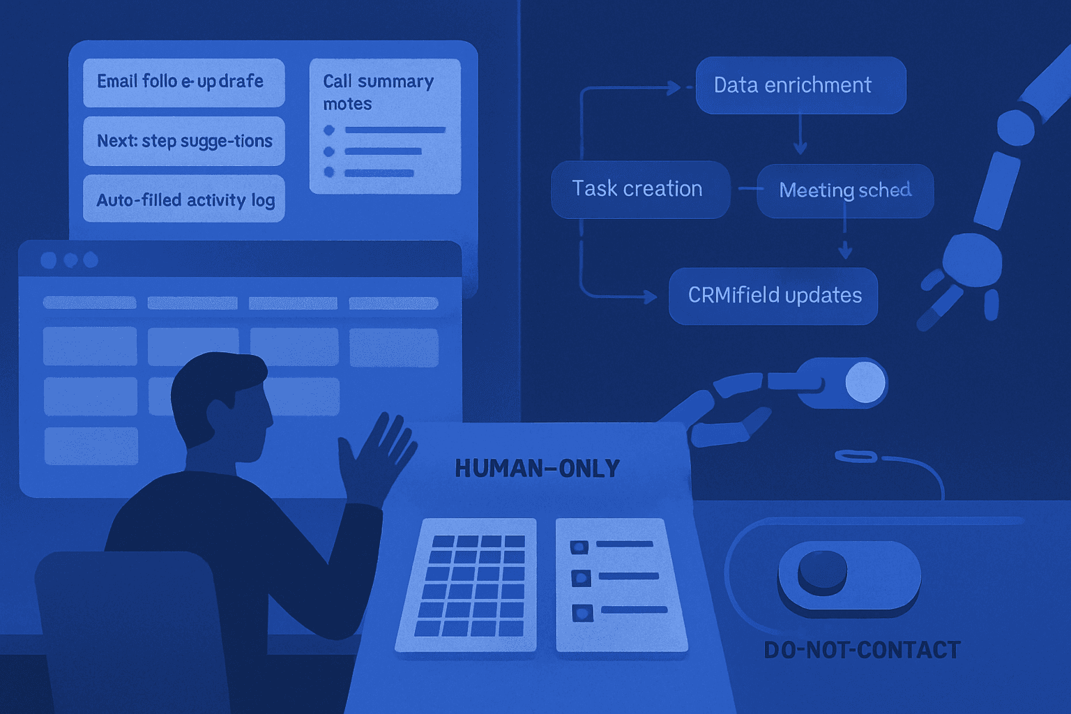 Copilot vs Agent in Sales: 12 CRM Tasks You Should Automate, and 8 You Should Never Hand Over