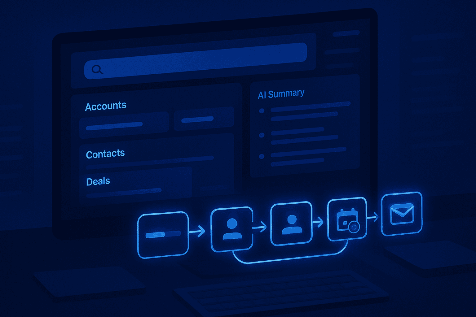 Ask Your CRM vs Do the Work: AI Search, AI Summaries, and the Jump to Execution