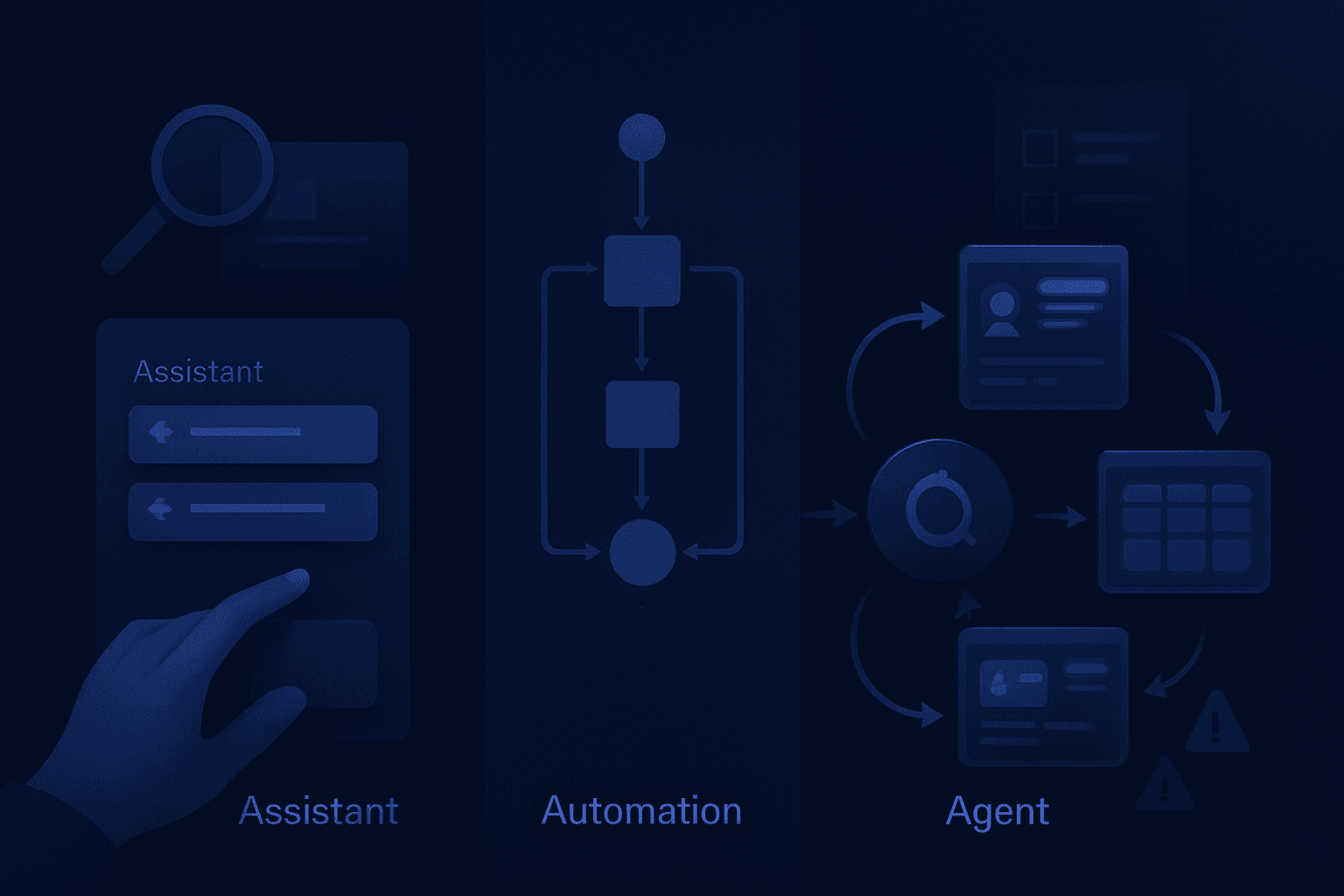 Assistant vs. Agent vs. Automation: A Clear Definition Guide (Plus a Buyer Checklist to Spot Agentwashing) - Chronic Digital Blog