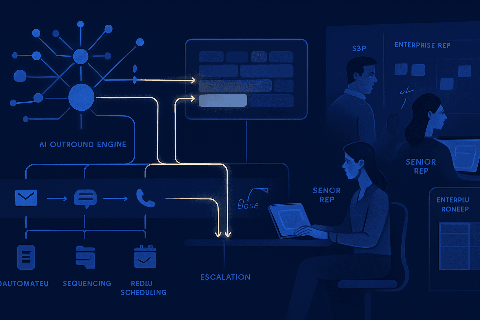 The Hybrid SDR Org Chart (2026): Who Does What When AI Runs Outbound