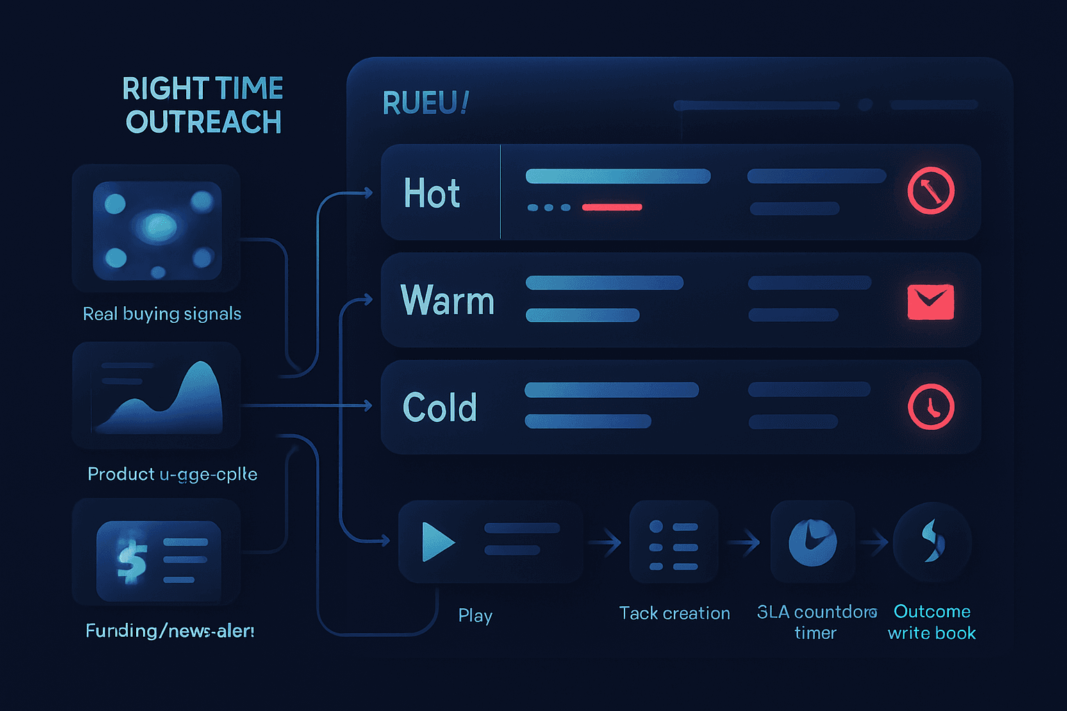 How to Build a Right-Time Outbound Engine in Your CRM (Signals, Queues, SLAs, and Stop Rules)